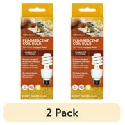 (2 pack) Vibrant Life Fluorescent Coil UVB Bulb for Reptiles, 13 Watts