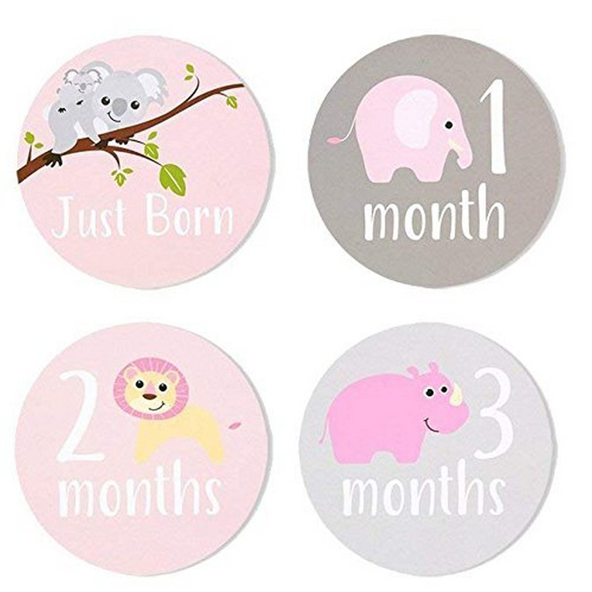 Monthly Stickers Baby Shower gift 1-12 Month baby stickers Milestone stickers Infant stickers Onepiece Baby Girl unicorn labels decals set