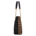 thumbnail image 4 of Montana West Tote Bag for Women Chain Top-handle Handbags, Leopard, 4 of 7