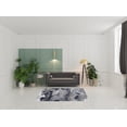 thumbnail image 2 of 5' X 7' Blue Gray And Ivory Abstract Power Loom Stain Resistant Area Rug, 2 of 5
