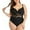 Black, variant on Women's Plus Size Swimsuit - Underwire Adjustable-Strap Mesh-Cutout Bathing Suit, Stylish High-Elastic Nylon Beach & Pool Swimwear,One-piece Swimsuits,3XL
