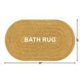 thumbnail image 5 of Beautiful Oval Cotton Bath Rug by Drew Barrymore, Amber Yellow, 20" x 34", 5 of 11
