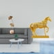 thumbnail image 2 of Escultura Nórdica Abstracta De Hoja De Metal Y Figura De Caballo De Resina Grabada, Adorno Animal Creativo Para Mesa, Fiesta, Hogar, Oficina, Decoración, 2 of 8