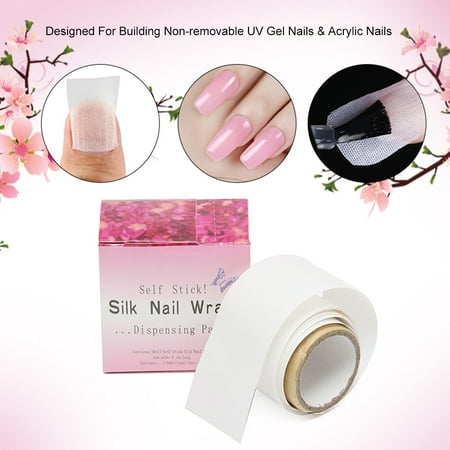 Adhesive Silk Nail Wraps Protector Fiberglass Reinforce Nail Tools UV Gel Acrylic Nail