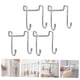 thumbnail image 1 of Ganchos Dobles Para Puerta, Perchas Dobles Para Puerta, Estructura Robusta, 4 Piezas Para Sombreros Para Puertas De Vidrio, 1 of 7
