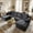 Dark Grey Chenille, variant on Kelyda 130'' Boneless Sectional Couch, Modern Chenille U Shaped Modular Cloud for Living Room Black