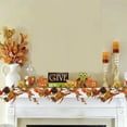 thumbnail image 4 of Xuniizn Fall Garland Maple Leaf, Fall Decorations for Home, 71" Hanging Vine Fall Leaves Garland for Fall Decor, Thanksgiving Decoration for Home Wedding Fireplace Party Christmas, 4 of 6