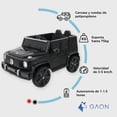 thumbnail image 4 of Carro Electrico Montable Baby Gaon para Niños Control Remoto Todo Terreno Negro, 4 of 5