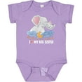 thumbnail image 3 of Inktastic I Love My Big Sister Cute Elephants with Moon and Stars Boys or Girls Baby Bodysuit, 3 of 5