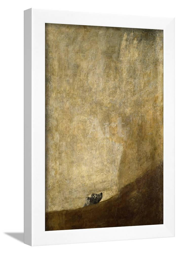 The drowning Dog 182023, Animals Framed Art Print Wall Art by Francisco de  Goya Sold by  
