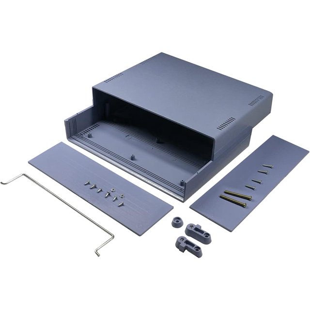 HUGFEGWE Junction Box Electrical Project Box ABS Plastic Project Box Enclosure Case Gray 10.04" x 7.48" x 3.15" CA919-115157