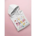 thumbnail image 3 of Colorful Name "alessia" Hoodie Women -Image by Shutterstock, Female x-Large, 3 of 4