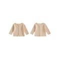 thumbnail image 2 of BemeyourBBs Baby Girls Long Sleeves Sweater Solid Color Button Infant Cardigan, 2 of 9