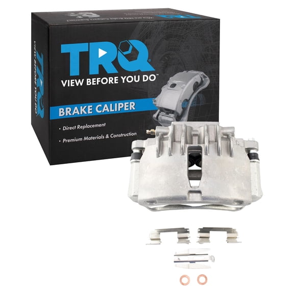 TRQ Front Left Brake Caliper w/Bracket Drivers Side Compatible with 1999-2002 Ford Mustang