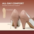 thumbnail image 2 of Chase & Chloe Women's Mary Jane Oxford Pumps - Cute Low Kitten Heels - Retro Round Toe Shoe with Ankle Strap, 2 of 5