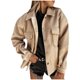 thumbnail image 2 of Pntutb moda mujer invierno Color sólido manga larga botones abrigo cárdigan blusa PNTUTB Pntutb-2289, 2 of 9