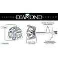 thumbnail image 3 of Lucita Simulated Birthstone Stud Earrings with Solid 14K Gold Posts - Platinum - 3 Prong - August, 3 of 7