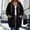 Black, variant on Womens Plus Size Hoodies, Spring Fall Long Sleeve Mid-length Casual Jackets with Zipper Black Size L
