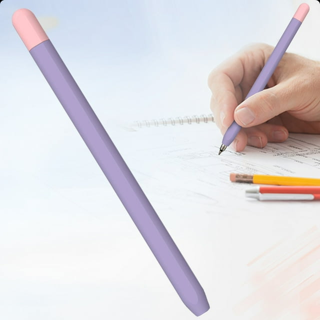 Ecohintz Silicone Pencil Grip, Silicone Grip Case for Pencil - 5-Point Protective Sleeve for 1St/2Nd Gen, Enhanced Sensitivity & Comfort, Color Mix Options, Apple Pencil Case, Light Violet