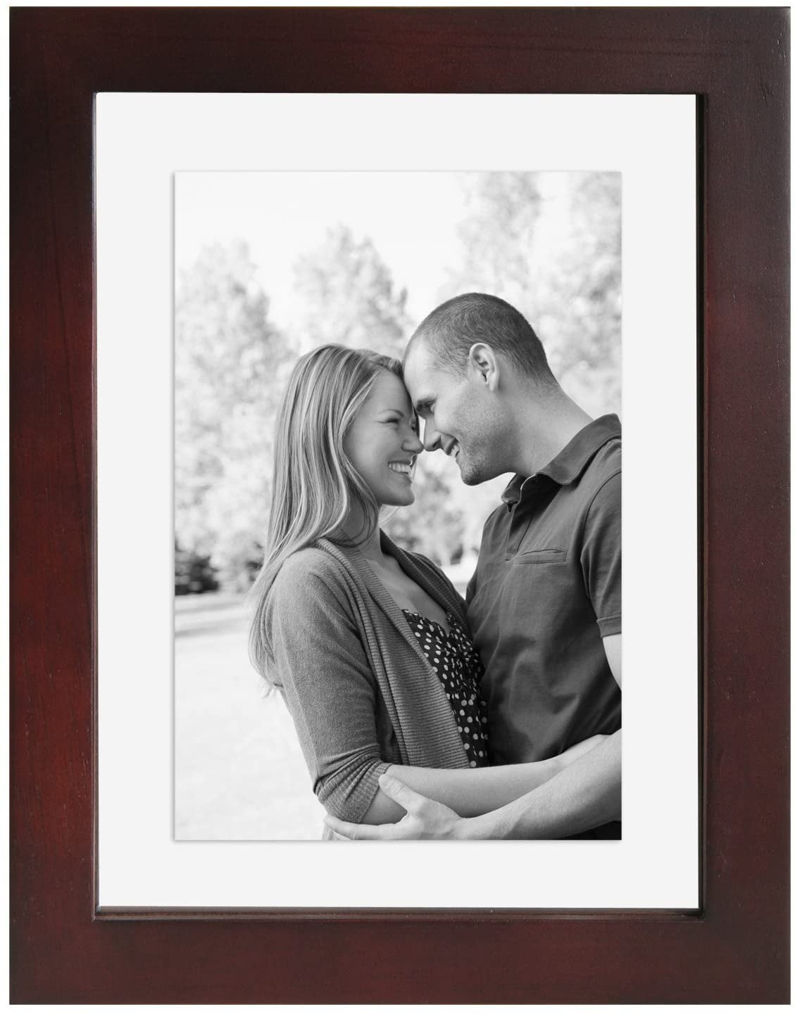 MCS 6x8 Wood Floating Picture Frame Walnut