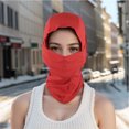 thumbnail image 2 of Unique Bargains 1 Pc Quick-drying Ice Silk Solid Color Balaclava Face Mask Red, 2 of 5