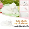 thumbnail image 2 of Wizlet Plush Cat Stuffed Animal White Cat Realistic Toy Super Soft Kitten Cuddly Pet Kitty Fluffy Soothing Hugging Sleeping Birthday Christmas Children's Day Gift White, 2 of 6