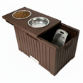 thumbnail image 1 of Comedero y Bebedero Para Perros Grandes Marca MascoAmigo De Material Plastico Con Mueble Para Croquetas Cafe, 1 of 8