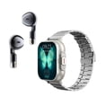 thumbnail image 1 of Reloj inteligente Matsuzay con auriculares y monitoreo de sueño plata, 1 of 6