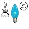 thumbnail image 2 of Novelty Lights 500 Case C7 Outdoor Christmas Replacement Bulbs, Teal, C7/E12 Candelabra Base, 5 Watt, 500 Bulbs, 2 of 6