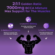 OxyEnergy GOLDEN BCAA 2:1:1 Recovery Supplement with L-Glutamine, Taurine & Vitamin B6, 7 Strips/Bag
