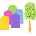 thumbnail image 7 of Reusable Chenille Microfiber Dust Duster with Removable Washable Cloth Covers, 360°Electrostatic Duster Refills, Multi-Surface Dusting Mop for Efficient Home Cleaning (2 Handle+10Refils), 7 of 7