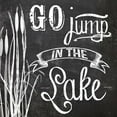 thumbnail image 2 of Sophie 6 20x20 Black Ornate Wood Framed with Double Matting Museum Art Print Titled - Go Jump in the Lake, 2 of 4