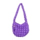 thumbnail image 2 of Bolso de mano acolchado para mujer Bolso de hombro acolchado ligero de gran capacidad Nylon Algodón Diseño de celosía 12.6x11.81x2.76in Cierre de cremallera Correa cómoda Uso diario Compras Viajes, 2 of 4