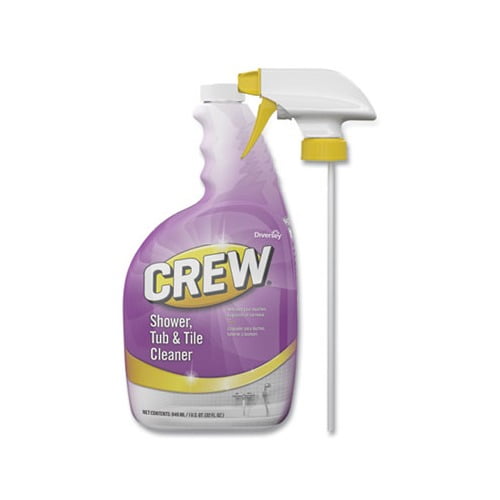 Crew Shower Tub and Tile Cleaner, Liquid, 32 oz, 4/Carton