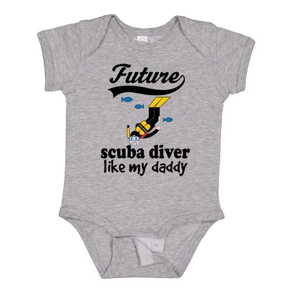 Inktastic Diving Future Scuba Diver Like Daddy Boys Baby Bodysuit