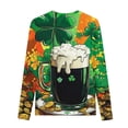 thumbnail image 5 of Twczz Girls St Patricks Day Shirts- Cute Casual Long Sleeve Soft Kids Luck Tops Orange Size 10, 5 of 5