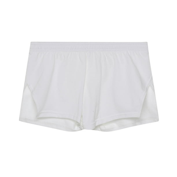 pstuiky Pantalones cortos de gimnasio, Pantalones cortos deportivos de algodón elásticos de cintura media con bolsillo para hombre Pantalones cortos de golf