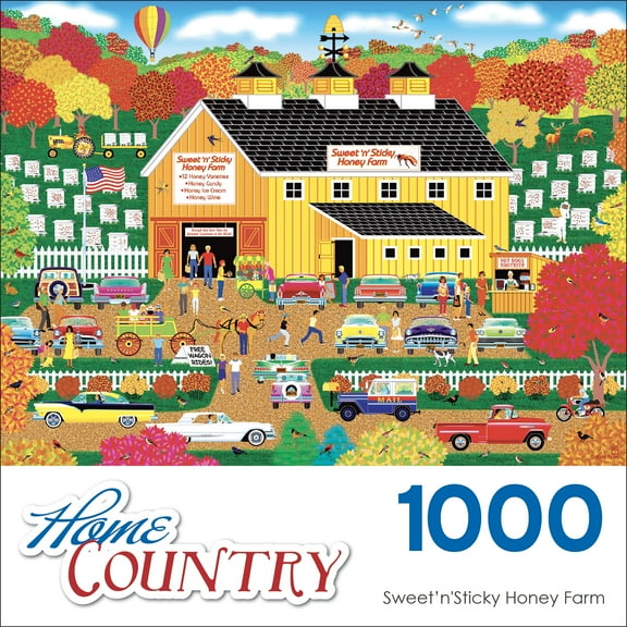 Cra-Z-Art Home Country 1000-Piece Sweet 'N Sticky Honey Farm Jigsaw Puzzle
