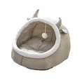 thumbnail image 3 of Cama cálida para gatos Strade Fareast Limited semicerrada para dormir en interiores otoño e invierno para perros pequeños A M M, 3 of 8