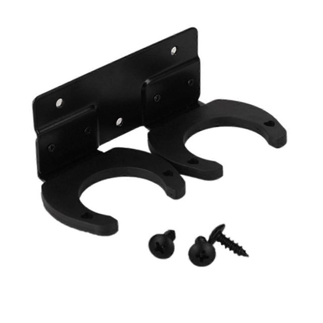 Microphone Holder,Wireless Microphone Holder for Mic Stand Wall Mounted Microphone Hanger Clip Doubl