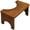 Tea color, variant on Ergonomic Bamboos Toilet Step Stool with Sturdy Base for Bathroom Safety and Comfortable Postures Support Daily Use