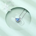 thumbnail image 5 of Heart Crystal Urn Necklace for Ashes for Women Men Stainless Steel Cremation Jewelry Memorial Pendant for Loved One, 5 of 7