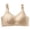 Coffee, variant on Women's Wireless Push-Up Bra Breathable Adjustable Lifting Underwear for Small Bust Seamless Soft Support Shaping Lingerie Beige L