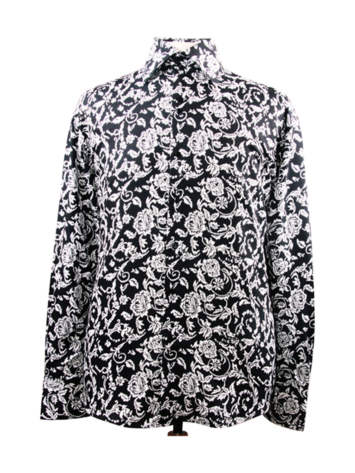 mens black dress shirt walmart