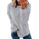 thumbnail image 2 of Gibobby Sudadera con forro polar Mujer 1 Uds. Sudadera holgada informal de manga larga con cuello redondo de Color sólido para mujer Otoño Invierno 1 Uds. Sudadera sin capucha(Gris, XXL), 2 of 5