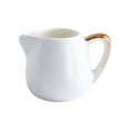 thumbnail image 1 of Creative Coffee Milk Jug With Gold Rim Handle Home Ceramic Gravy Boat Sauce Pot, 1 of 6