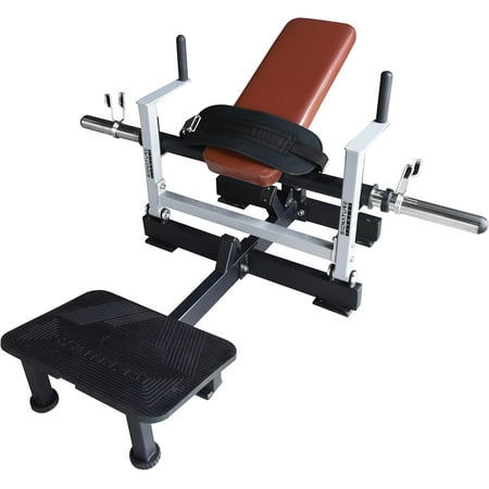 Signature Fitness Glute Bridge Plate-Loaded Hip Thrust Machine, Strength Training Equipment for Glute Building, Butt Shaping, and Home Gym Use