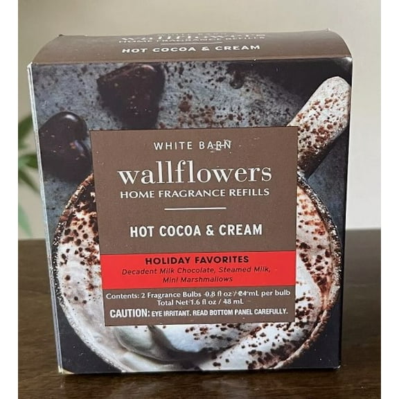 Bath and Body Works Hot Cocoa & Cream Wallflowers 2 Pack Refills