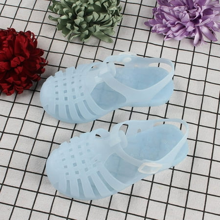 

Njoeus Toddler Shoes Baby Boys Girls Cute Candy Colors Hollow Out Non-slip Soft Sole Beach Roman Sandals Clearance