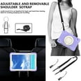 thumbnail image 5 of Dteck for Galaxy Tab A9 Case 8.7 Inch Case, Rugged Case for Samsung Galaxy A9 Tablet Case with 360 Rotating Stand Shoulder Strap Pen Holder, 2023 Model(SM-X110/X115/117), Light Purple, 5 of 9